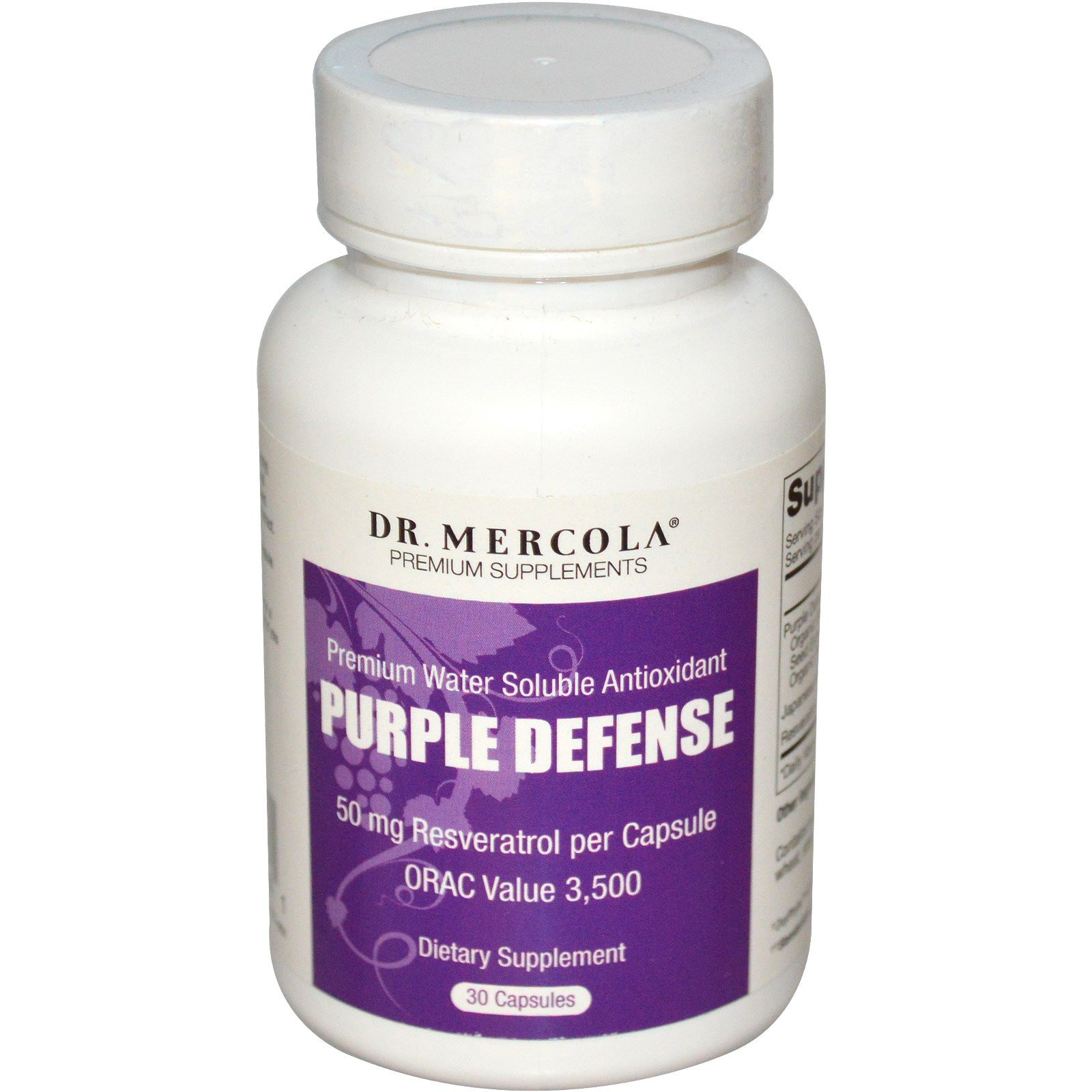 Purple Defense, Premium Water Oplosbare Antioxidant (30 Capsules) - Dr Mercola