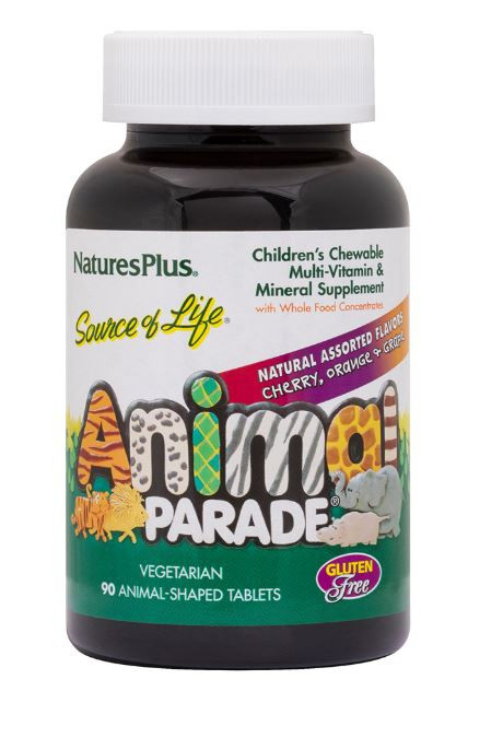 Source of Life Animal - Parade Children&apos;s Chewable - Natural Assorted Flavors (90 Chewable Tablets) - Nature&apos;s Plus