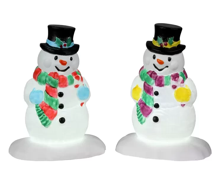 Holly Hat Snowman Set van 2 B/o (4.5v) Lemax General Collection 2022
