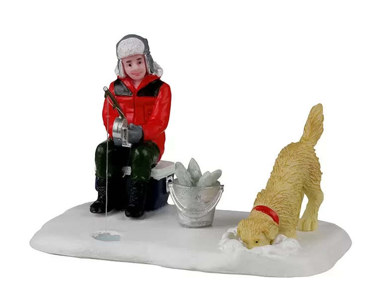 Ice Fishing Buddies Lemax Vail Village Collection 2022