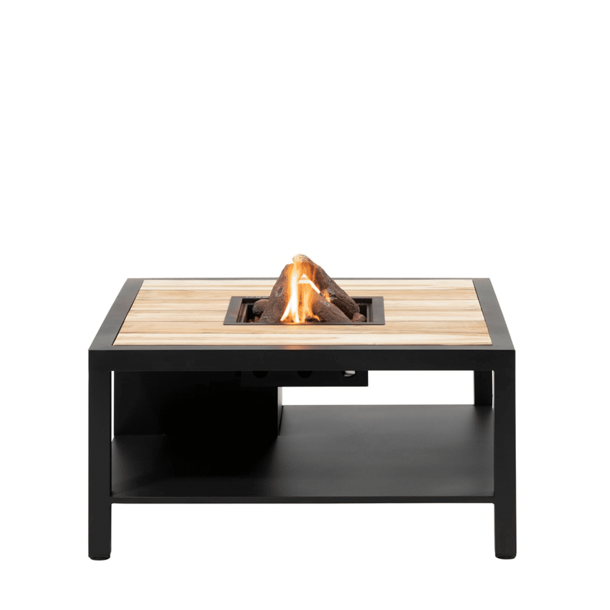 Cosi Fires - Vuurtafel Cosiflow Square Black / Teak (100 cm)