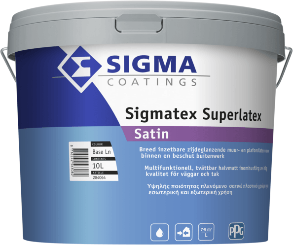 sigma sigmatex superlatex satin wit 5 ltr