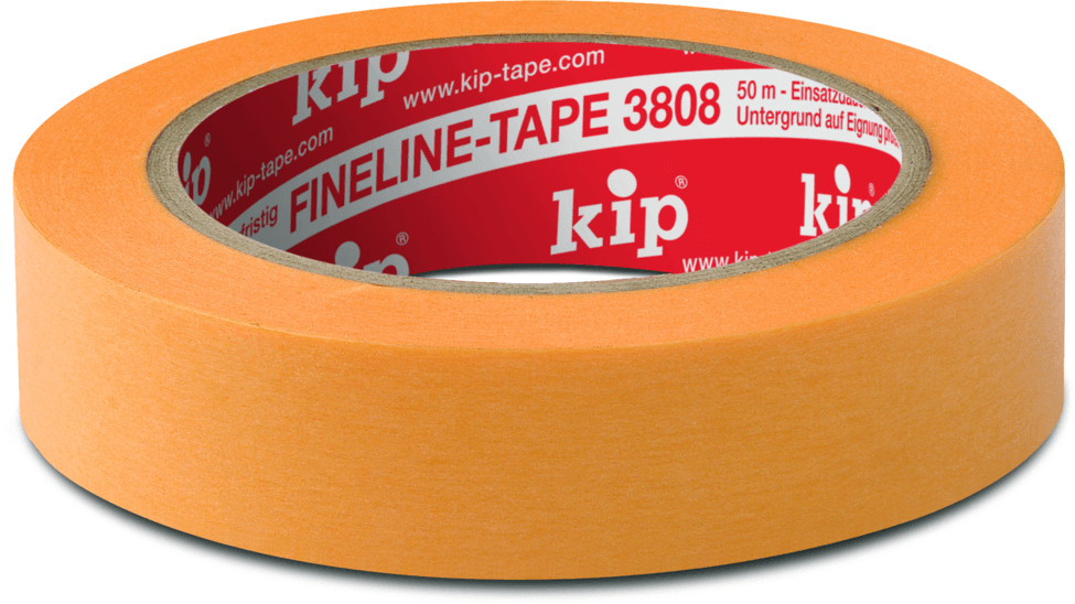 kip fineline tape washi-tec premium 3808 geel 18 mm x 50 m