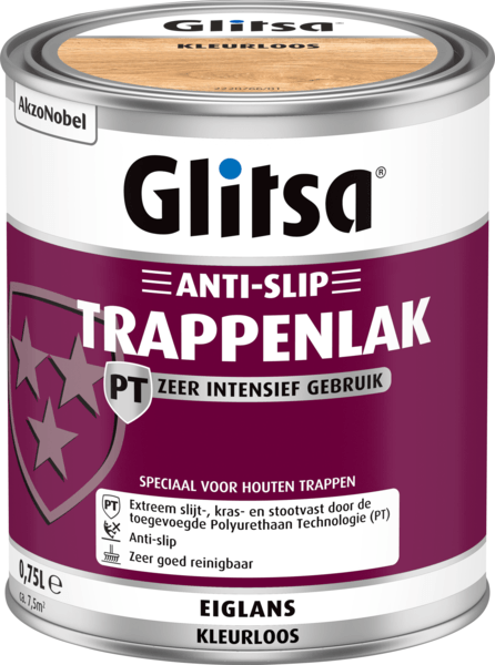glitsa trappenlak antislip acryl 0.75 ltr