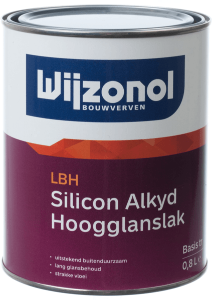 wijzonol lbh silicon alkyd hoogglanslak kleur 0.5 ltr