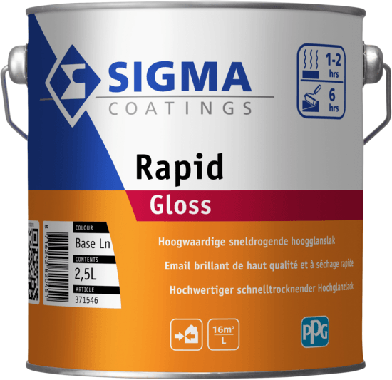 sigma rapid gloss kleur 2.5 ltr