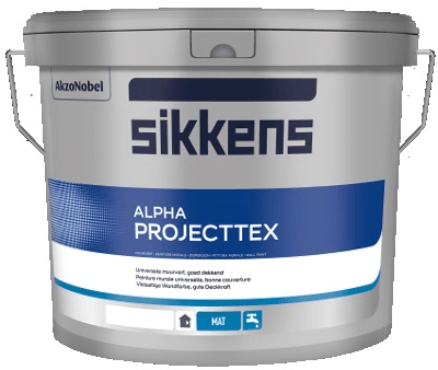 sikkens alpha projecttex wit 10 ltr