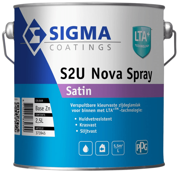 sigma s2u nova spray satin kleur 2.5 ltr