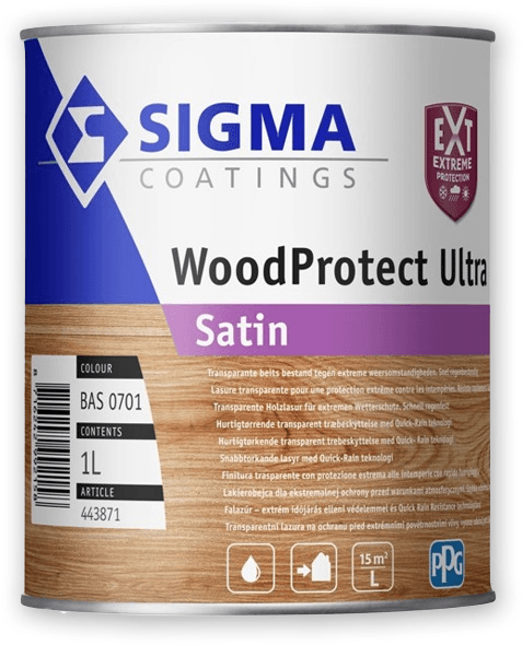 sigma woodprotect ultra satin kleur 2.5 ltr