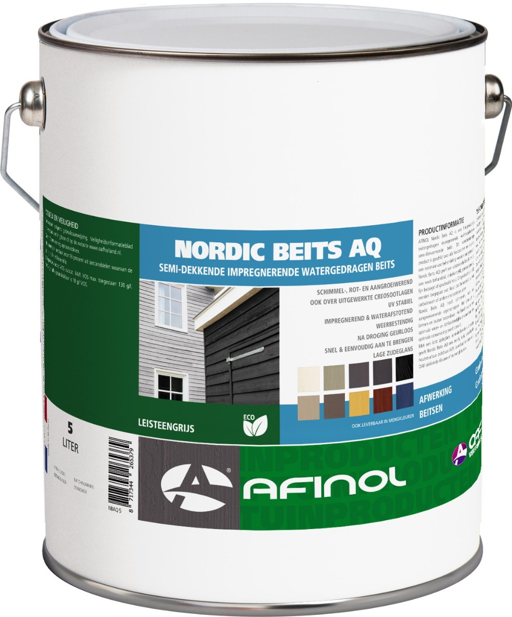 Afinol Nordic Beits AQ Leisteengrijs 5 liter