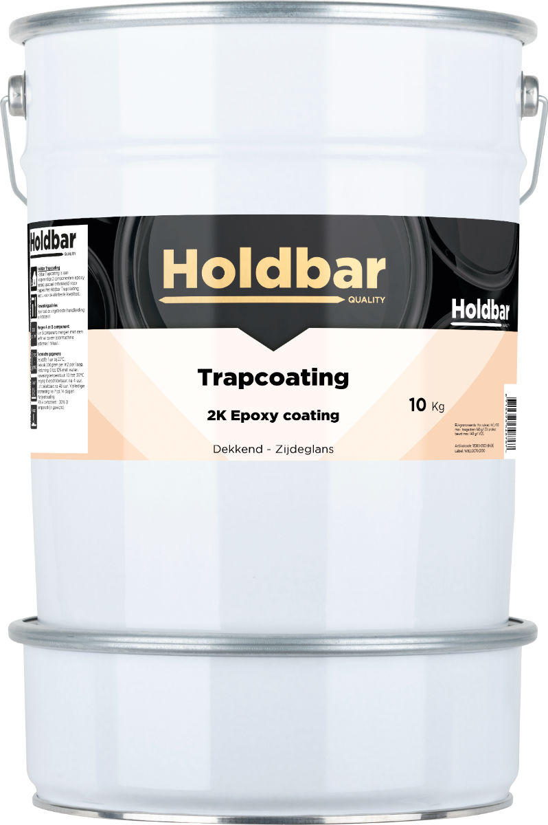 Holdbar Trapcoating Gitzwart (RAL 9005) 10 kg
