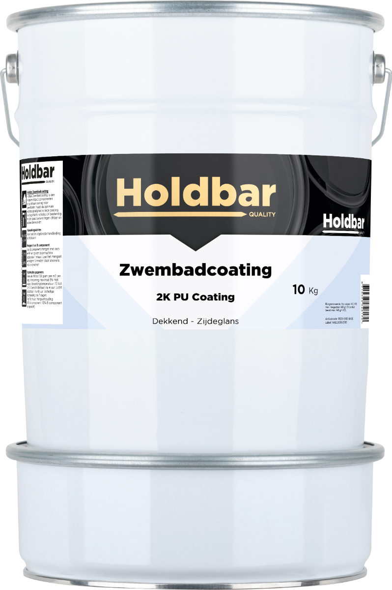 Holdbar Zwembadcoating Lichtgrijs (RAL 7035) 10 kg