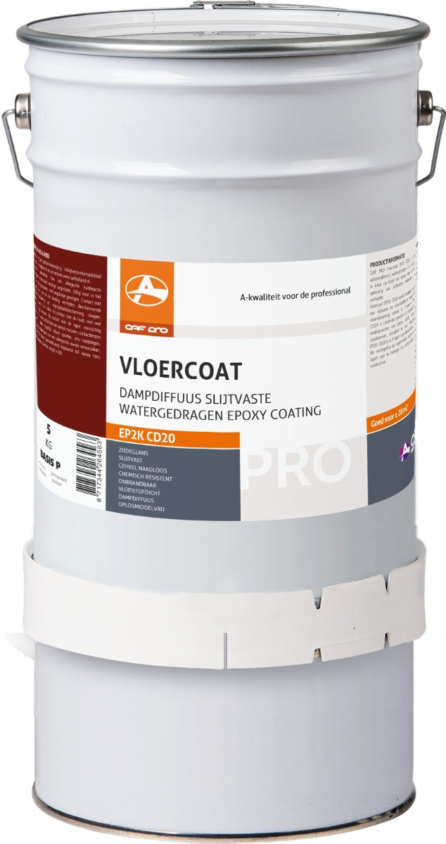 OAF PRO 2K Epoxy Vloercoating CD20 Donkergrijs (RAL 7011) 5 kg