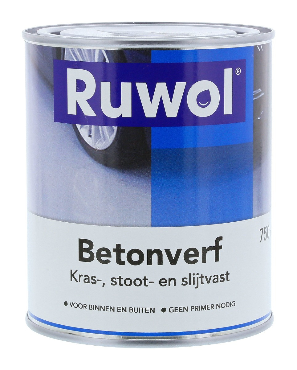 Ruwol Betonverf Donkergrijs (RAL 7011) 750 ml
