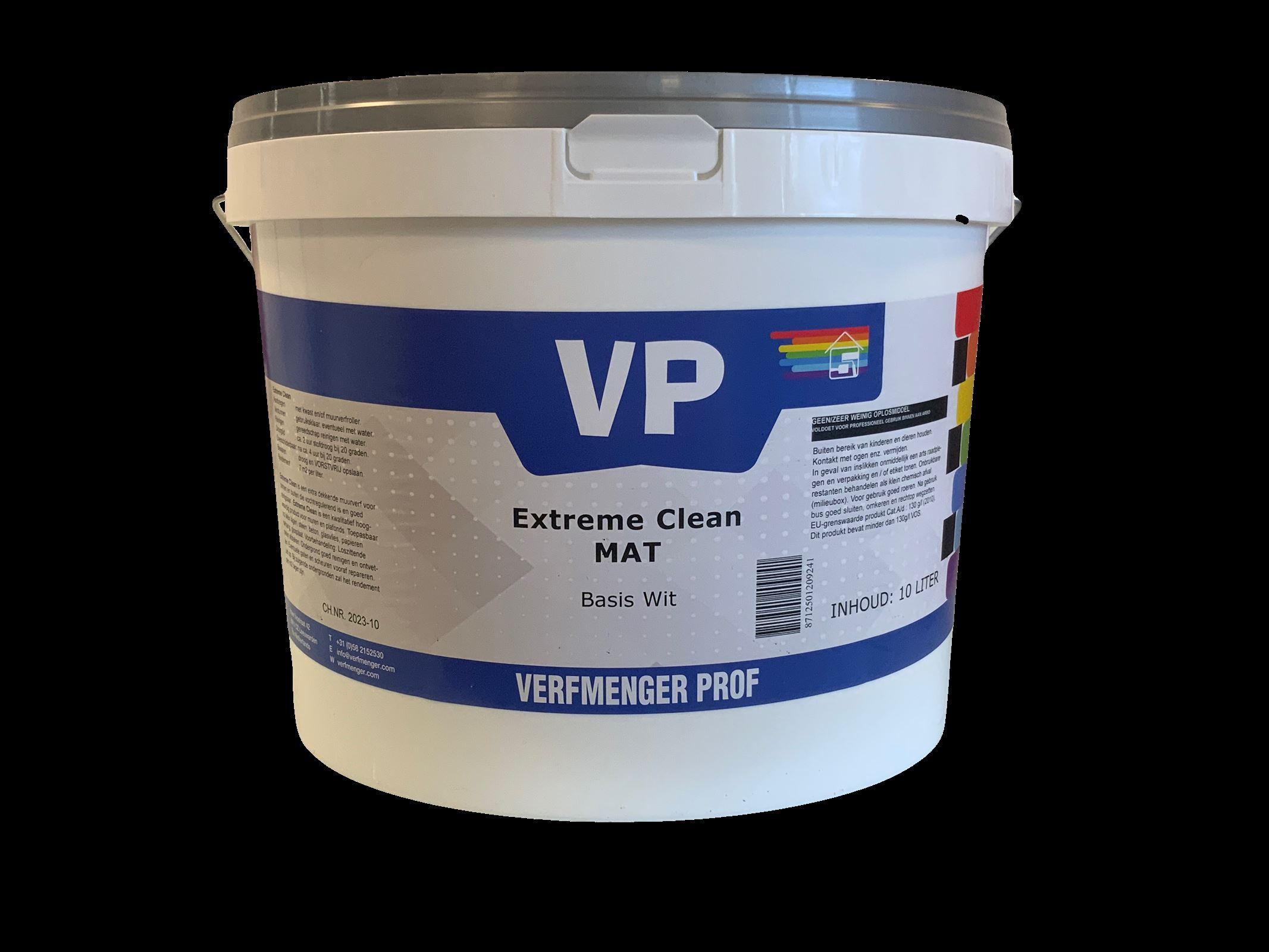 VP Extreme Clean Mat Zwart RAL 9005 - 10 liter