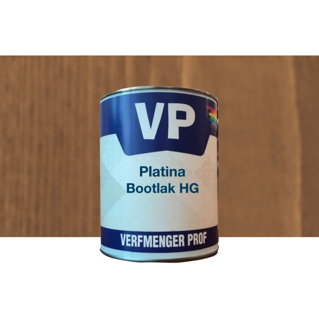 VP Platina Bootlak - Hoogglans - 1 liter - Donker Eiken