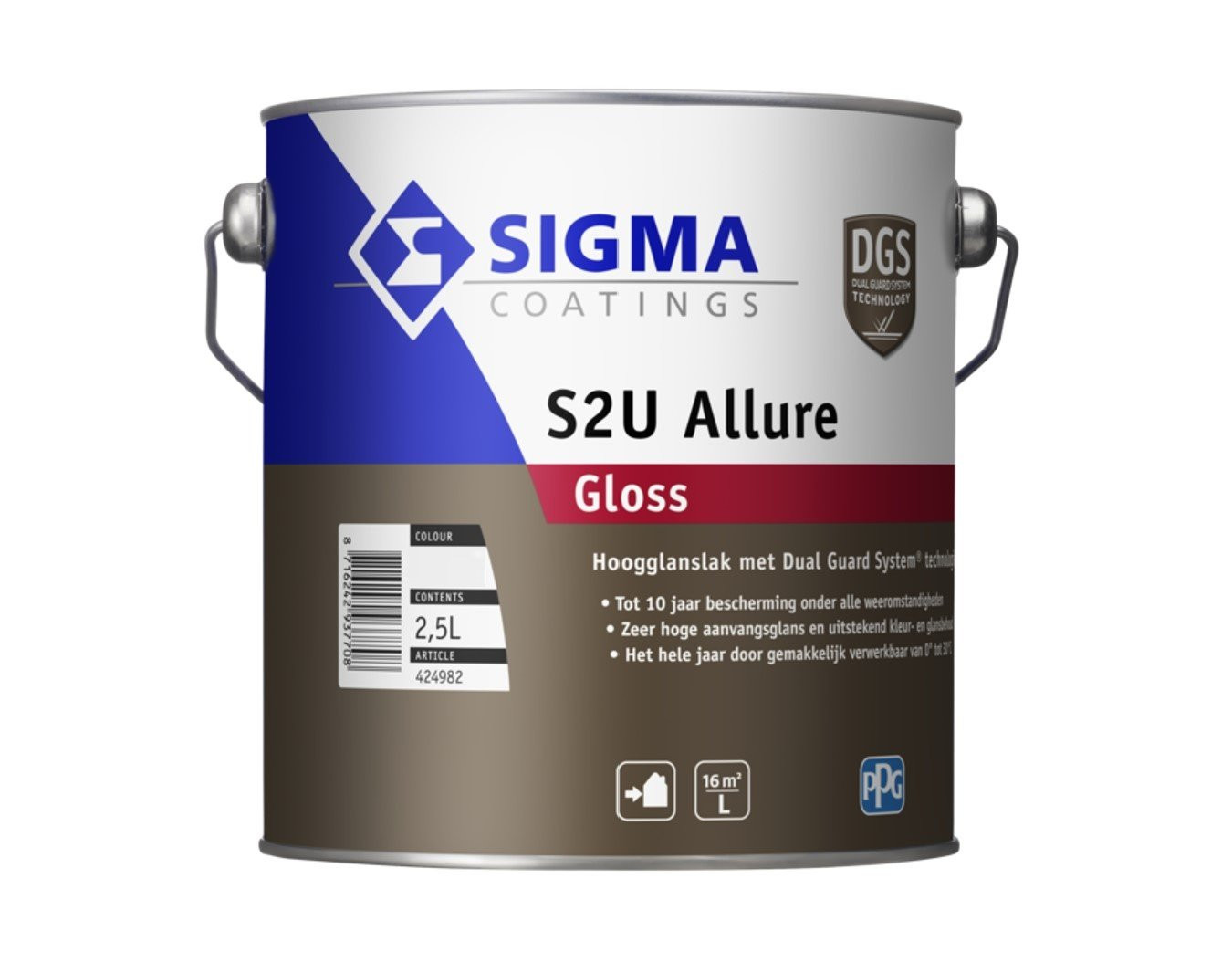 Sigma S2U Allure Gloss 2.5 liter Wit