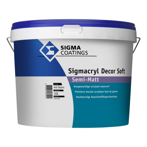 Sigmacryl Decor Semi-Matt 10 liter