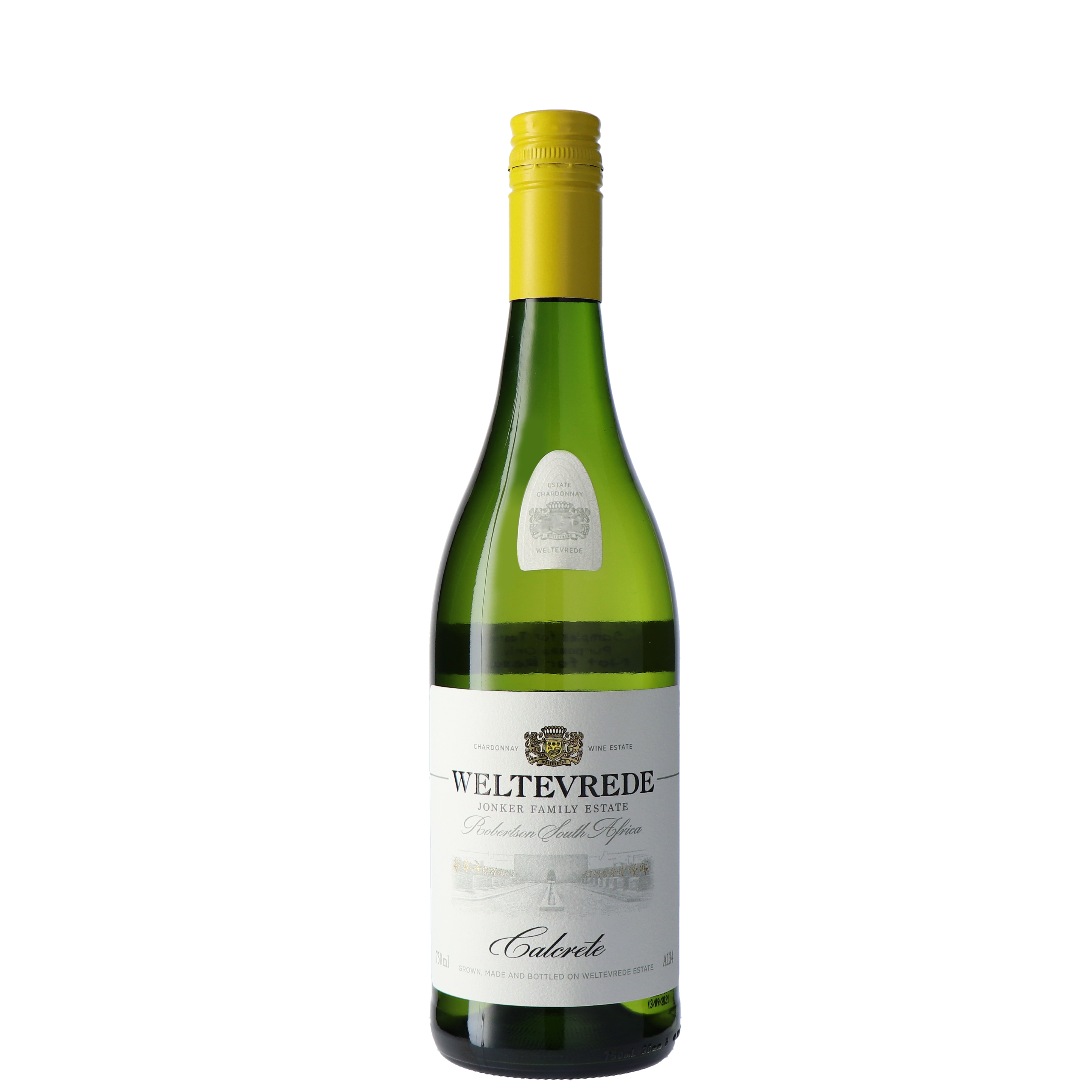 Weltevrede Calcrete Chardonnay 2022 | Zuid-Afrikaanse Witte wijn | Breëriviervallei - Zuid-Afrika | 0,75L