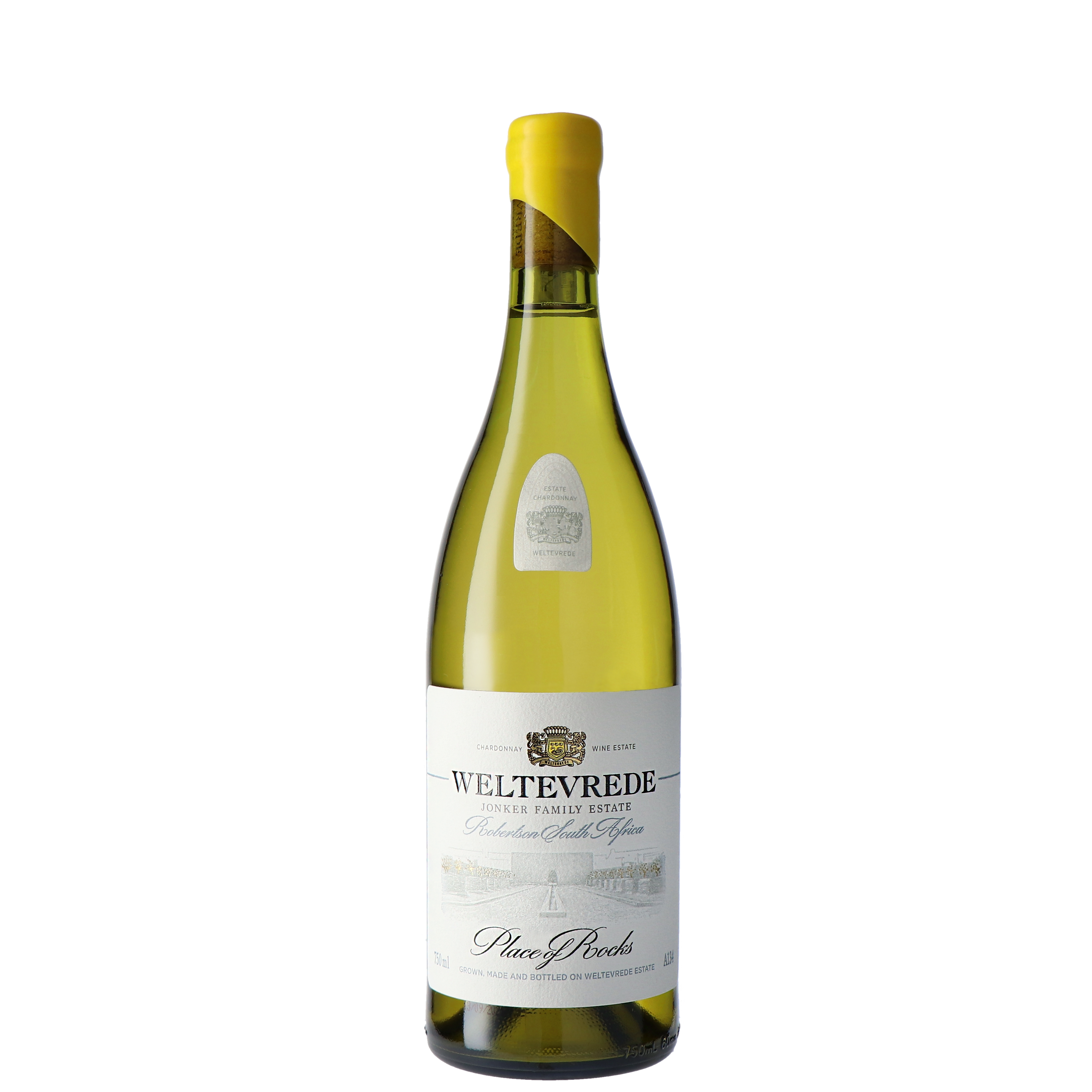 Weltevrede Place Of Rocks Chardonnay 2021 | Zuid-Afrikaanse Witte wijn | Breëriviervallei - Zuid-Afrika | 0,75L