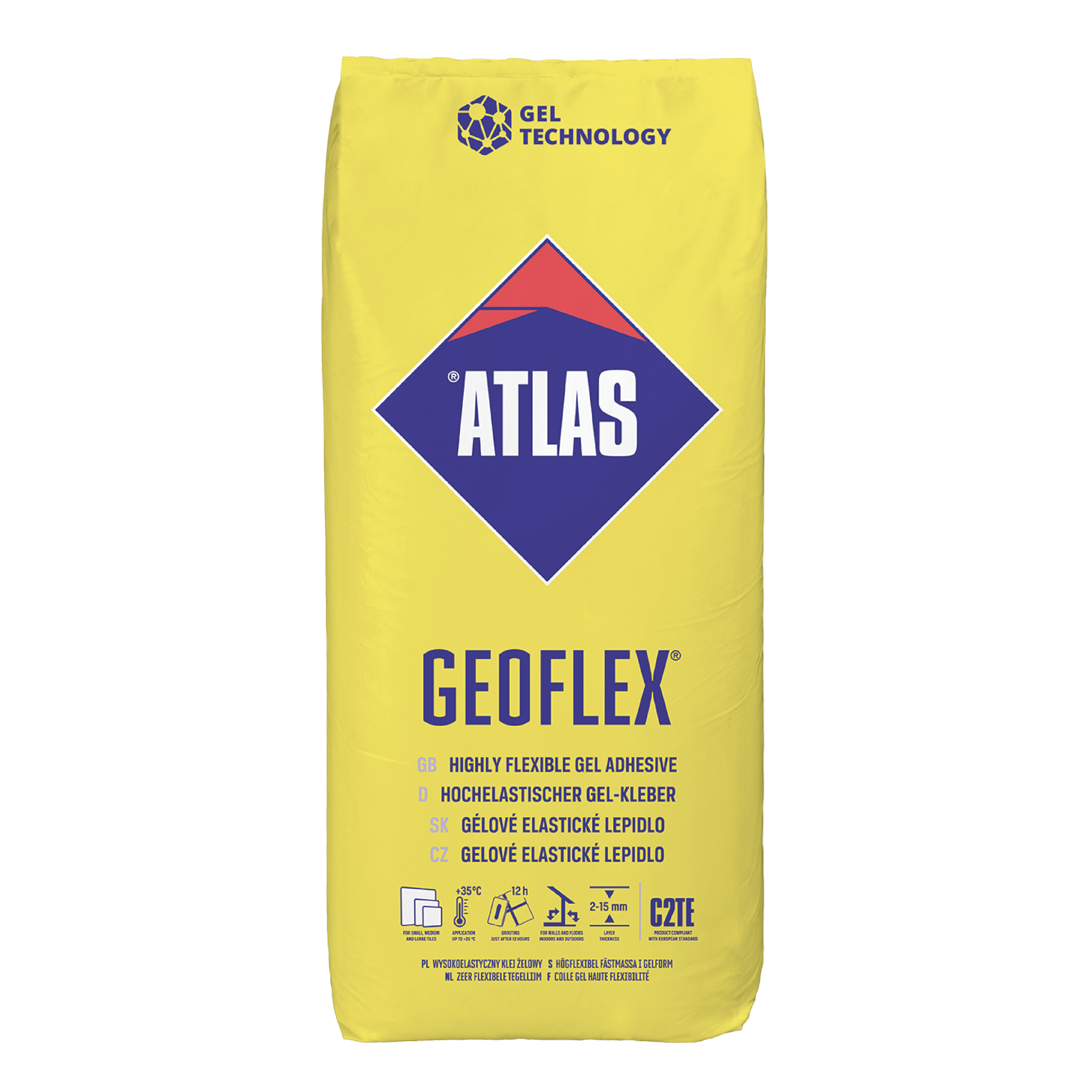Atlas Geoflex zeer flexibele tegellijm 25 KG (C2TE 2-15 mm)