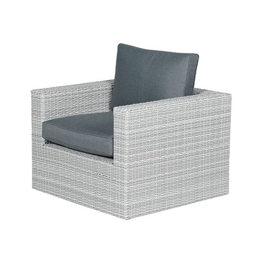 Orangebird lounge fauteuil vintage grey 2-h./reflex black - Garden Impressions