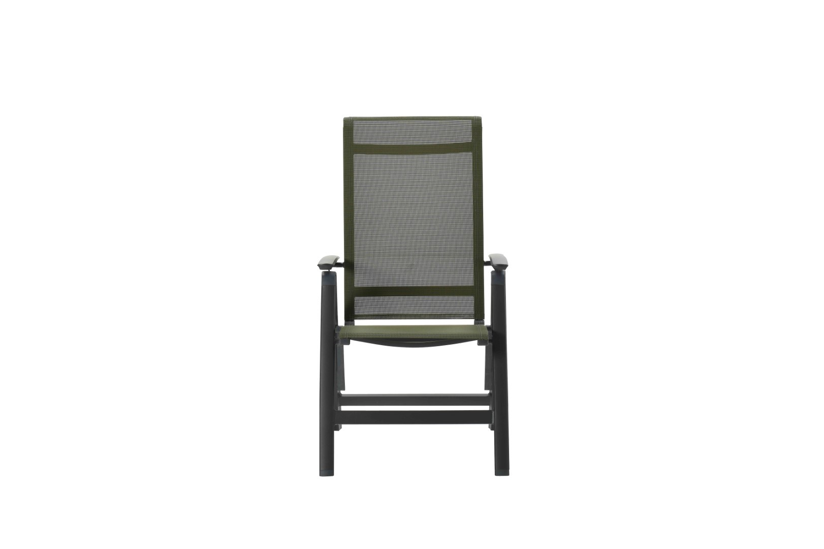 Gala verstelbare stoel carbon black/ moss green - Garden Impressions
