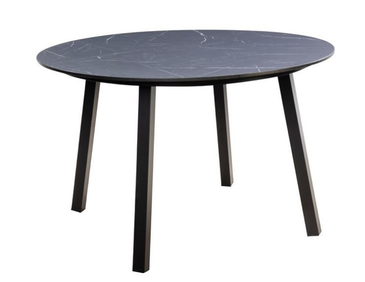 Teeburu table diameter120 cm alu black slate - Yoi