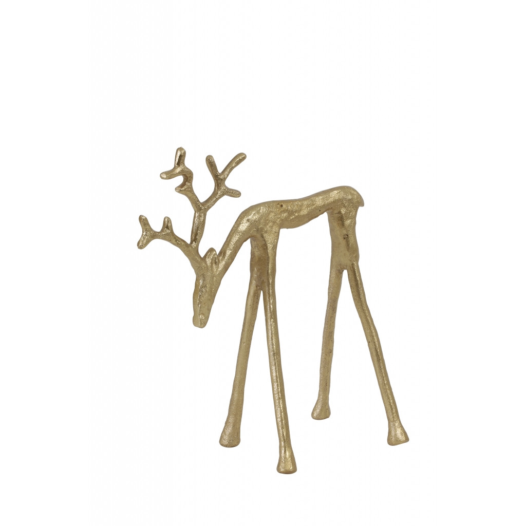 Deco beeld Deer Goud