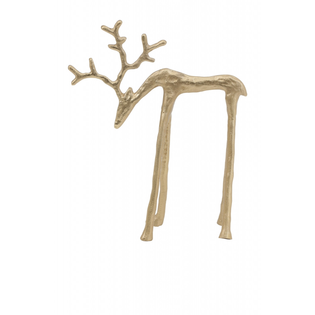 Deco beeld Deer Goud
