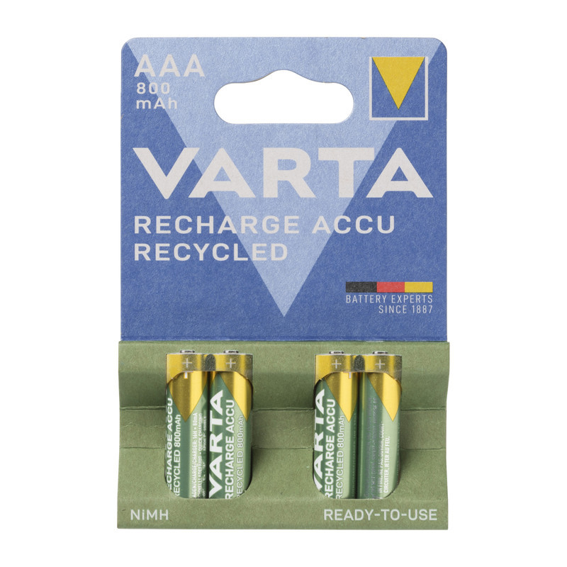 Varta oplaadbare batterijen - AAA - set van 4