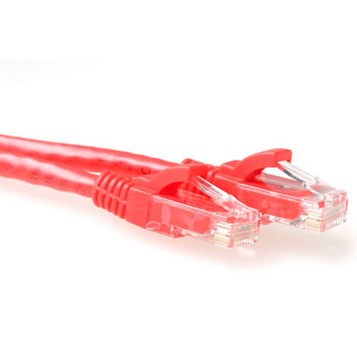 ACT CAT6 U/UTP kabel 0,5m rood