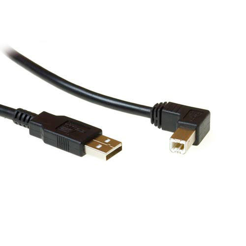 ACT USB A naar B Haaks M/M 0,5m