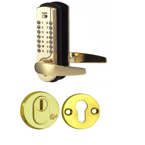 Maasland NK7500 Cijfercodelslot inclusief deurkrukgarnituur en cilinder veiligheid rozetten