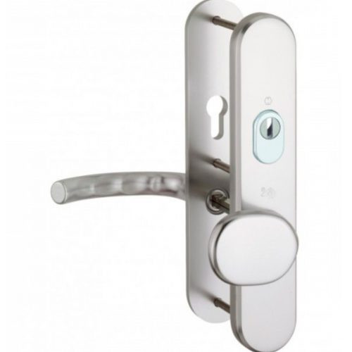Hoppe Tokyo SKG*** veiligheidsschild comfort vaste knop en deurkruk PC72 mm deurdikte 53-58 mm