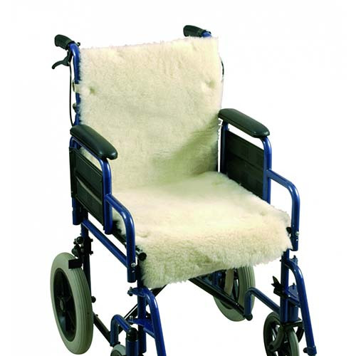 Schapenvacht voor rolstoel - rug/zitting