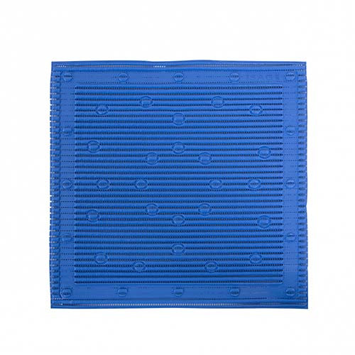 Anti-slip douchemat 50x50 cm blauw