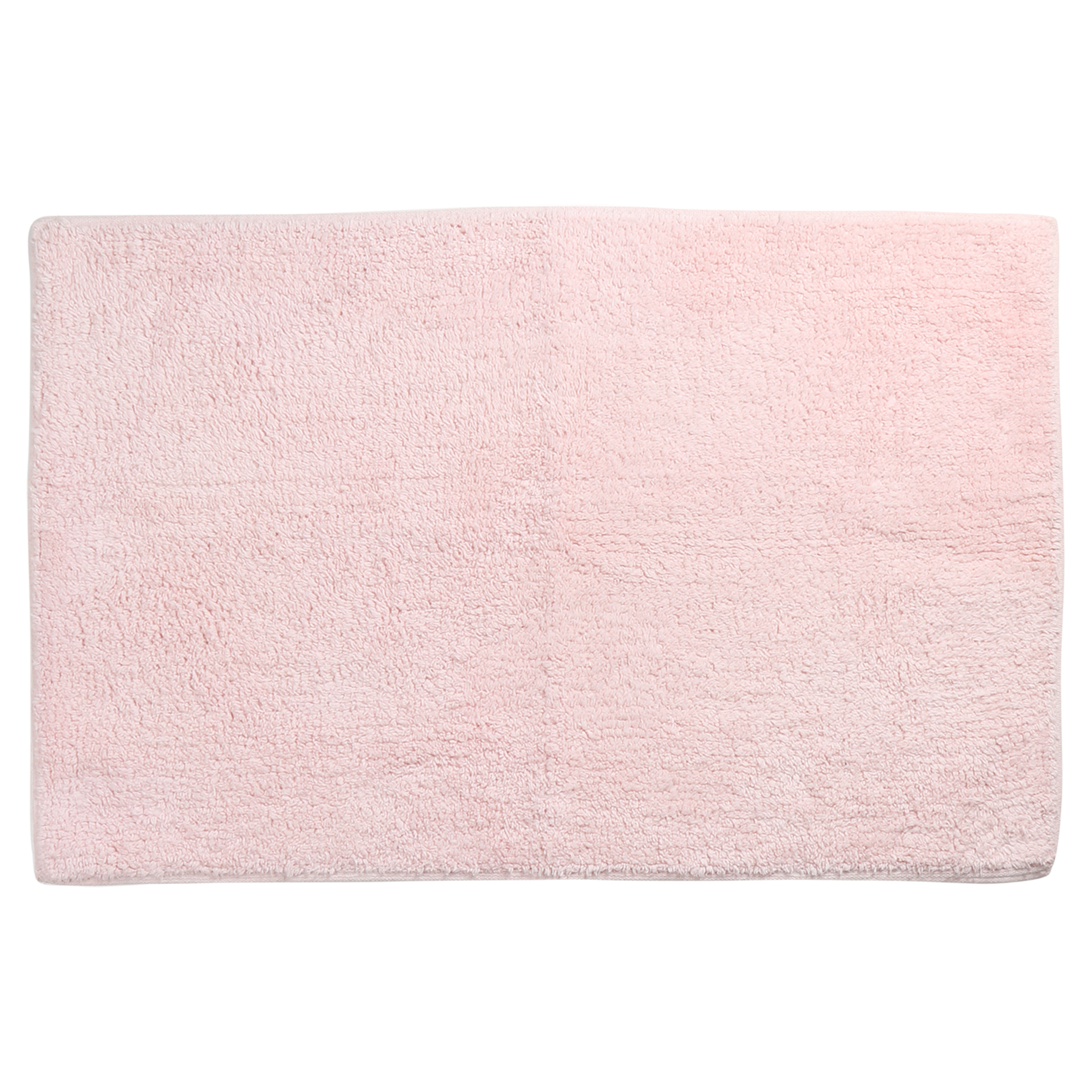 Differnz Initio badmat geschikt voor vloerverwarming 100% katoen 50 x 80 cm roze