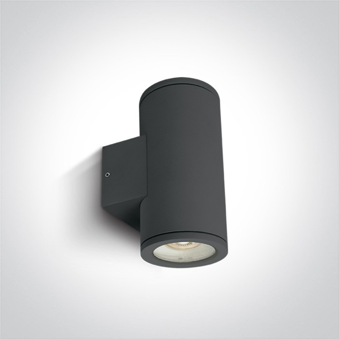 Glovalux Wandspot rond up/down anthracite IP65