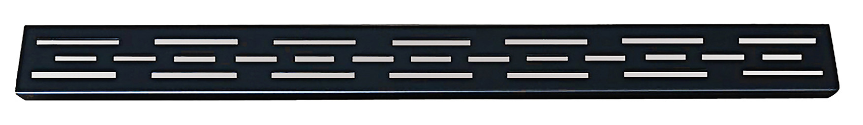 Wiesbaden rooster standaard voor 3e generatie douchegoot 100 x 7 cm mat zwart