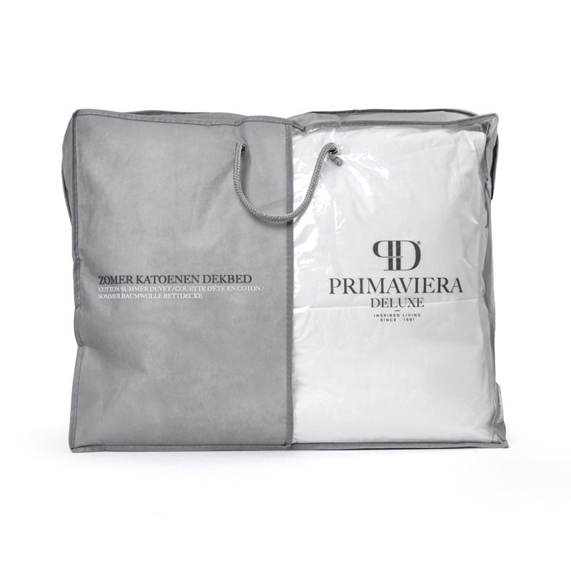 Zomerdekbed Percale Katoen Zomer - 240x220 cm (Lits-Jumeaux) - Primaviera Deluxe - 150 gram per m² - Dekbed-Discounter.nl