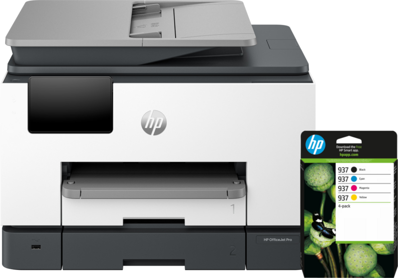 HP OfficeJet Pro 9132e + 1 set extra inkt