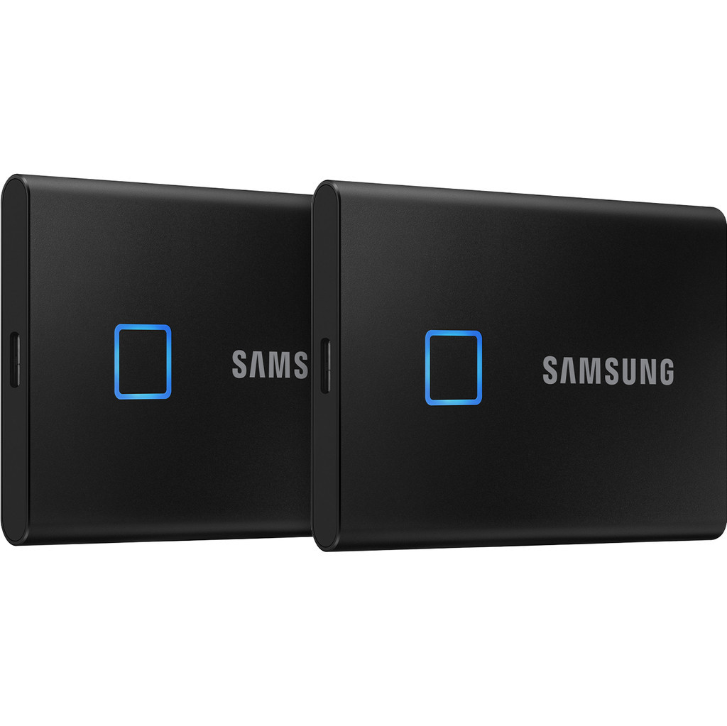 Samsung T7 Touch Portable SSD 1TB Zwart - Duo Pack