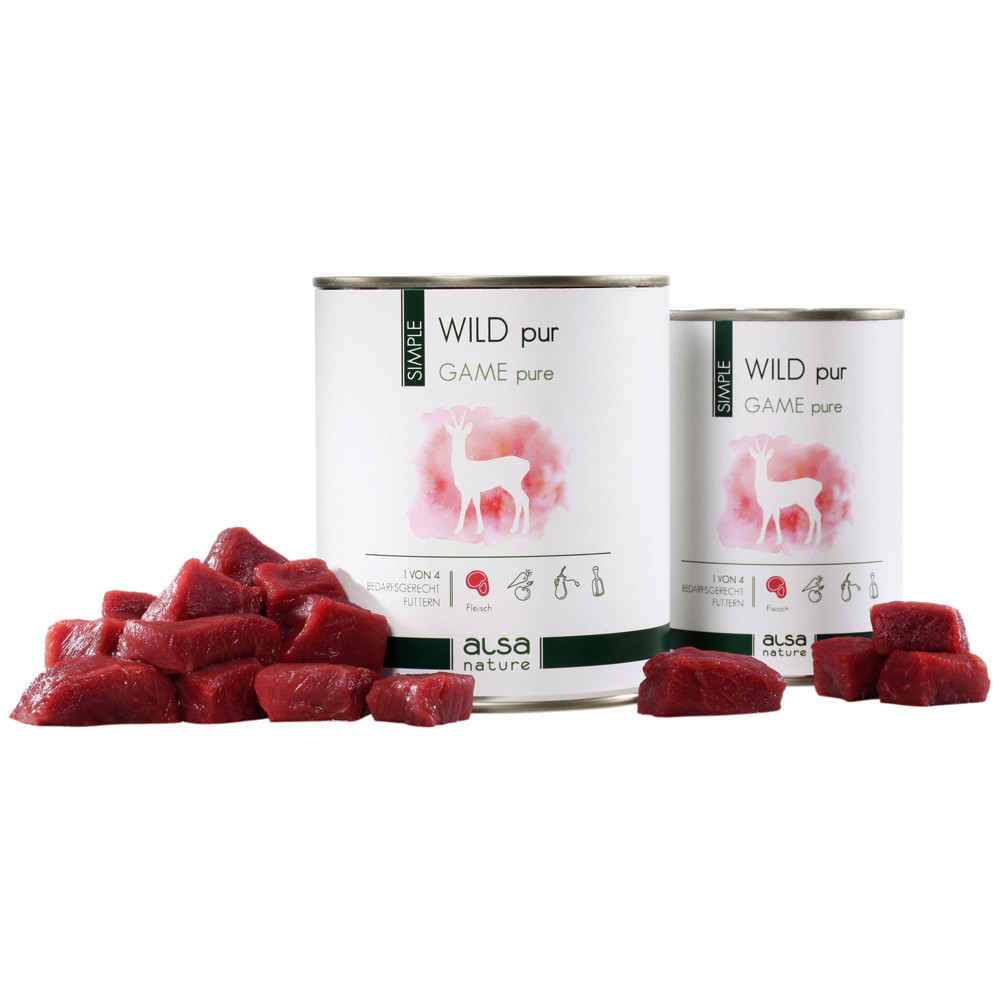 alsa-nature SIMPLE Wild puur, 800 g, Aantal: 12 x 800 g