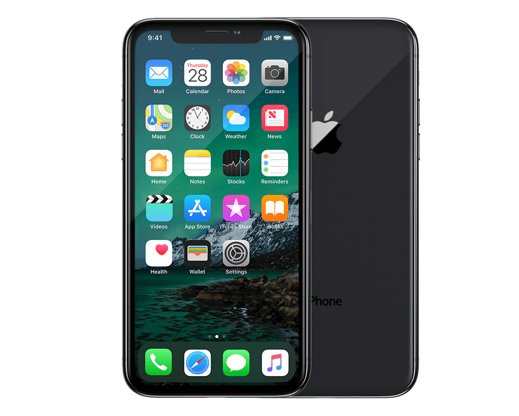 Refurbished iPhone X 64 GB Space Gray Als nieuw