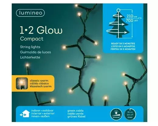 Lumineo Compact 1-2glow 700Led 2,1m klassiek warm