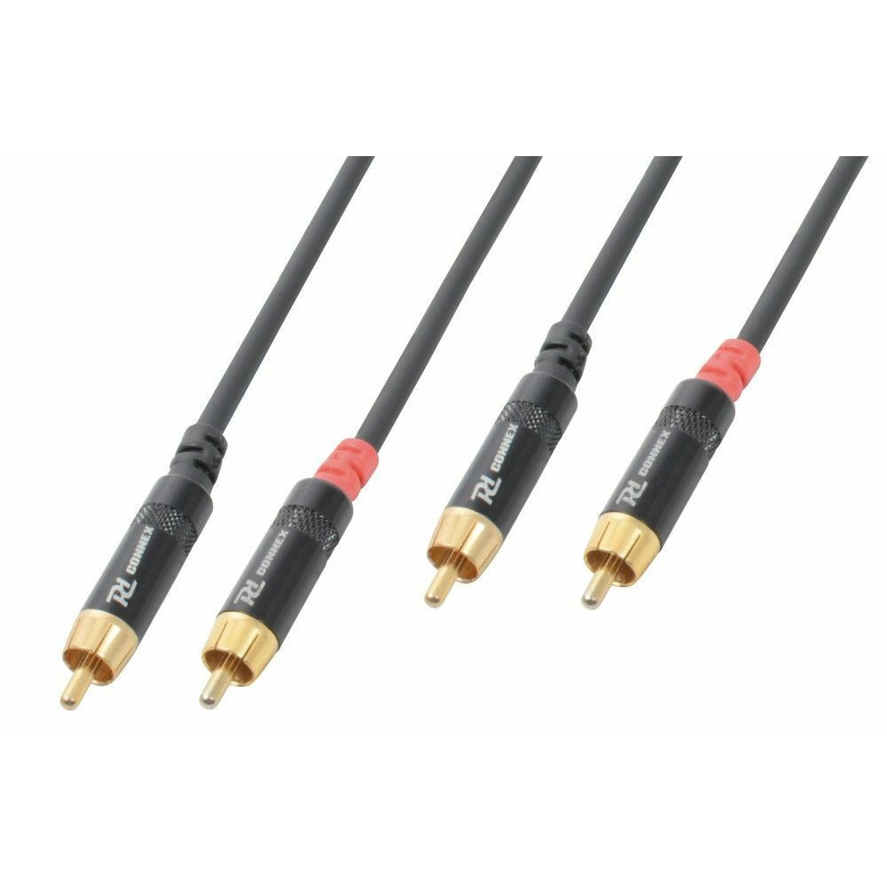 PD Connex RCA kabel 2x RCA Male - 2x RCA Male - 3m