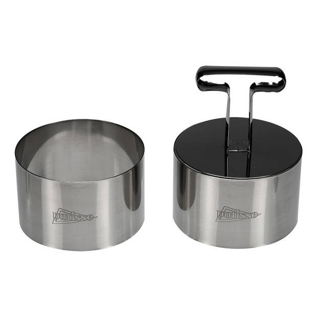 Patisse set garneerringen met uitdrukker 2-delig - Ø 9 cm