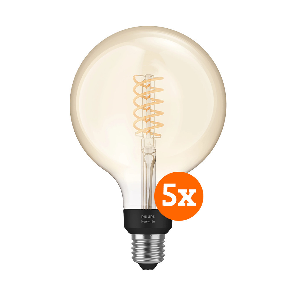 Philips Hue Filament White Globe XL 5-pack