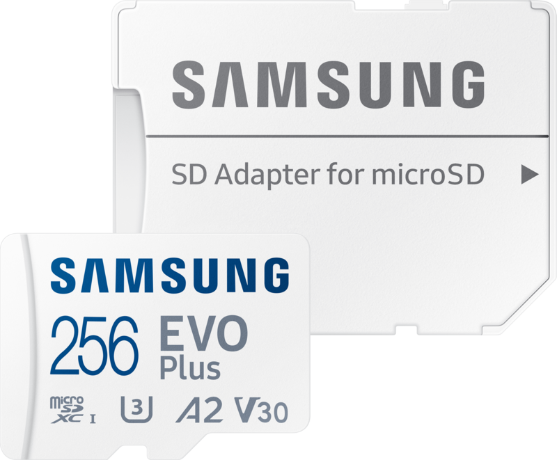 Samsung EVO Plus (2024) microSD 256GB + SD Adapter